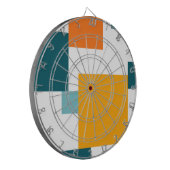 カラフルモダンよくはしゃぐ角 ダーツボード (正面左)