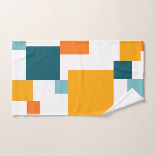 カラフルモダンよくはしゃぐ角 ハンドタオル (ハンドタオル)