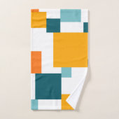 カラフルモダンよくはしゃぐ角 ハンドタオル (ハンドタオル)