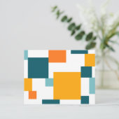 カラフルモダンよくはしゃぐ角 ポストカード (スタンド正面)
