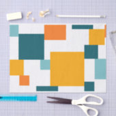 カラフルモダンよくはしゃぐ角 薄葉紙 (クラフト)