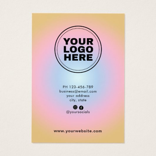 カラフルモダンイヤリング (裏面)