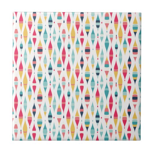 カラフルモダンインスパイアヴィンテージ瓦 タイル (正面)