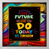 カラフルモダンインスパイア抽象芸術教室 ポスター (正面)