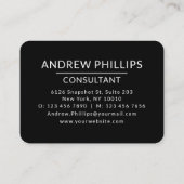 カラフルモダンカスタム月宇宙街並み 名刺 (裏面)