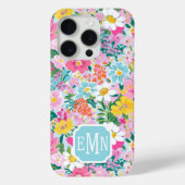 カラフルモダンガーデンのイニシャル入り Case-Mate iPhoneケース (裏面)