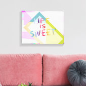カラフルモダンキャンバスのウォールアート引用文 キャンバスプリント (インサイチュ (リビング))