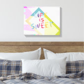 カラフルモダンキャンバスのウォールアート引用文 キャンバスプリント (インサイチュ (寝室))