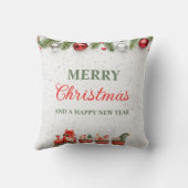 カラフルモダンクリスマスの装飾用クッション(16") クッション (裏面)