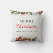 カラフルモダンクリスマスの装飾用クッション(16") クッション (正面)