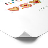 カラフルモダンクリスマスツリー ポスター (角)