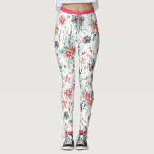 カラフルモダンクリスマスパターン レギンス (正面)