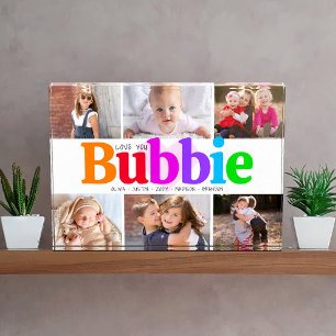 カラフルモダンコラージュ6「Love You Bubbie」 フォトブロック