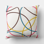 カラフルモダンシンプルカッコいいトレンディー円 クッション (裏面)