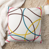 カラフルモダンシンプルカッコいいトレンディー円 クッション (ブランケット)