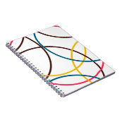 カラフルモダンシンプルカッコいいトレンディー円 ノートブック (右側)