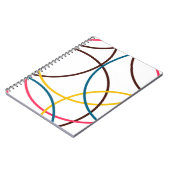 カラフルモダンシンプルカッコいいトレンディー円 ノートブック (左側)