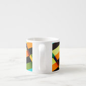 カラフルモダンストライプ抽象芸術 エスプレッソカップ (裏面)