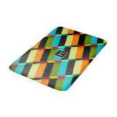 カラフルモダンストライプ抽象芸術 バスマット (アングル)