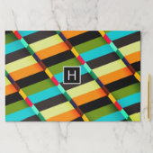 カラフルモダンストライプ抽象芸術 ペーパーパッド (インサイチュ)