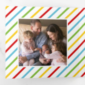 カラフルモダンタイポグラフィノールクリスマス写真 三つ折りクリスマスカード (内部最初)