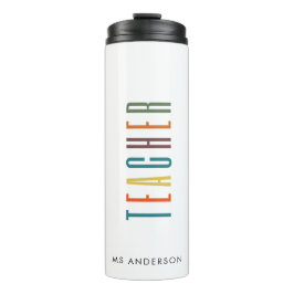 カラフルモダンタイポグラフィフォント先生 タンブラー