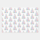 カラフルモダンツリー ラッピングペーパーシート (正面2)