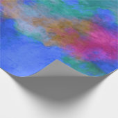 カラフルモダントレンディースタイリッシュ抽象芸術 ラッピングペーパー (角)