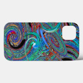 カラフルモダントレンディー抽象芸術パターン Case-Mate iPhoneケース (裏面 (横))