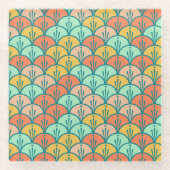 カラフルモダントレンディー ガラスコースター (正面)