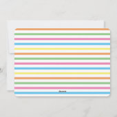 カラフルモダンハッピーイースター シーズンカード (裏面)