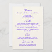 カラフルモダンファンキーレトロ結婚 招待状 (裏面)