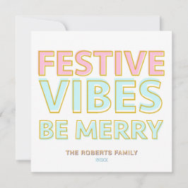 カラフルモダンフェスティバルビーベメリートレンディー シーズンカード