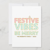 カラフルモダンフェスティバルビーベメリートレンディー シーズンカード (正面)