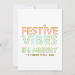 カラフルモダンフェスティバルビーベメリートレンディー シーズンカード