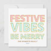 カラフルモダンフェスティバルビーベメリートレンディー シーズンカード (正面)