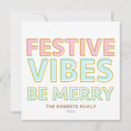 カラフルモダンフェスティバルビーベメリートレンディー シーズンカード