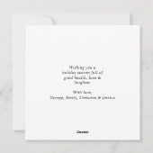 カラフルモダンフェスティバルビーベメリートレンディー シーズンカード (裏面)