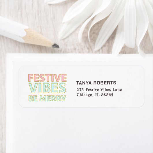 カラフルモダンフェスティバルビーベメリートレンディー ラベル (インサイチュ)