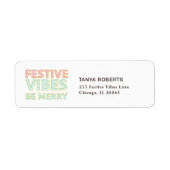 カラフルモダンフェスティバルビーベメリートレンディー ラベル (正面)