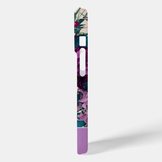 カラフルモダンフローラモノグラムiPhoneケース Case-Mate iPhoneケース (裏面 / 左)