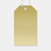 カラフルモダンフローラ花モノグラカスタムム ギフトタグ (裏面)