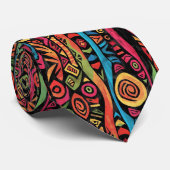 カラフルモダンプリント ネクタイ (ロール)