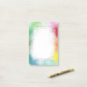 カラフルモダンプロフェッショナルエレガントテンプレート ポストイット (デスク上)