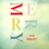 カラフルモダンメリー明るい休日 ウィンドウサイン (シート3)