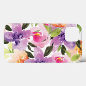 カラフルモダン名門私立校風の水彩保花 Case-Mate iPhoneケース (裏面 (横))