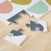 カラフルモダン図形アートパターン ジグソーパズル (側面)