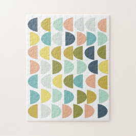 カラフルモダン図形アートパターン ジグソーパズル