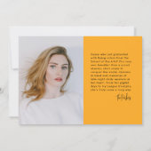 カラフルモダン学院卒業写真ブラシ絵を描型型 案内状 (裏面)