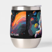 カラフルモダン宇宙宇宙パーソナライズされた名 (左面)